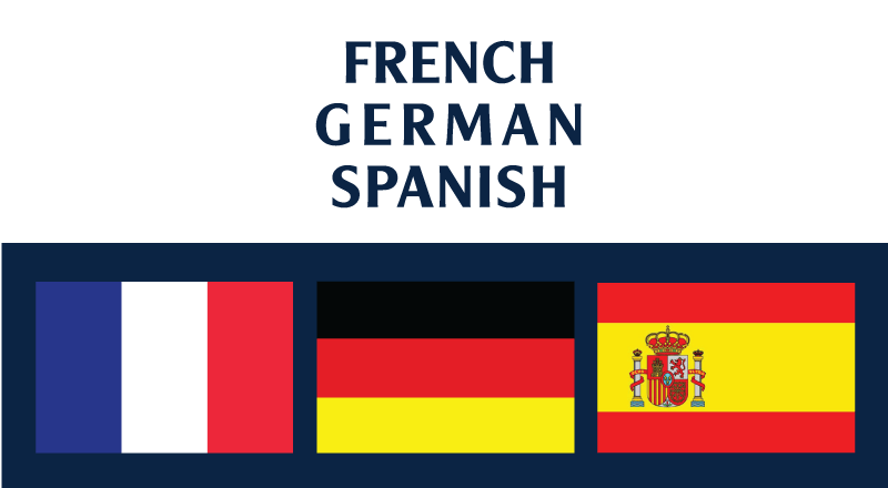 Tiếng Pháp – Tiếng Đức – Tiếng Tây Ban Nha