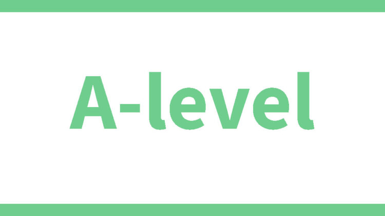 How does the A-level exam take place?
